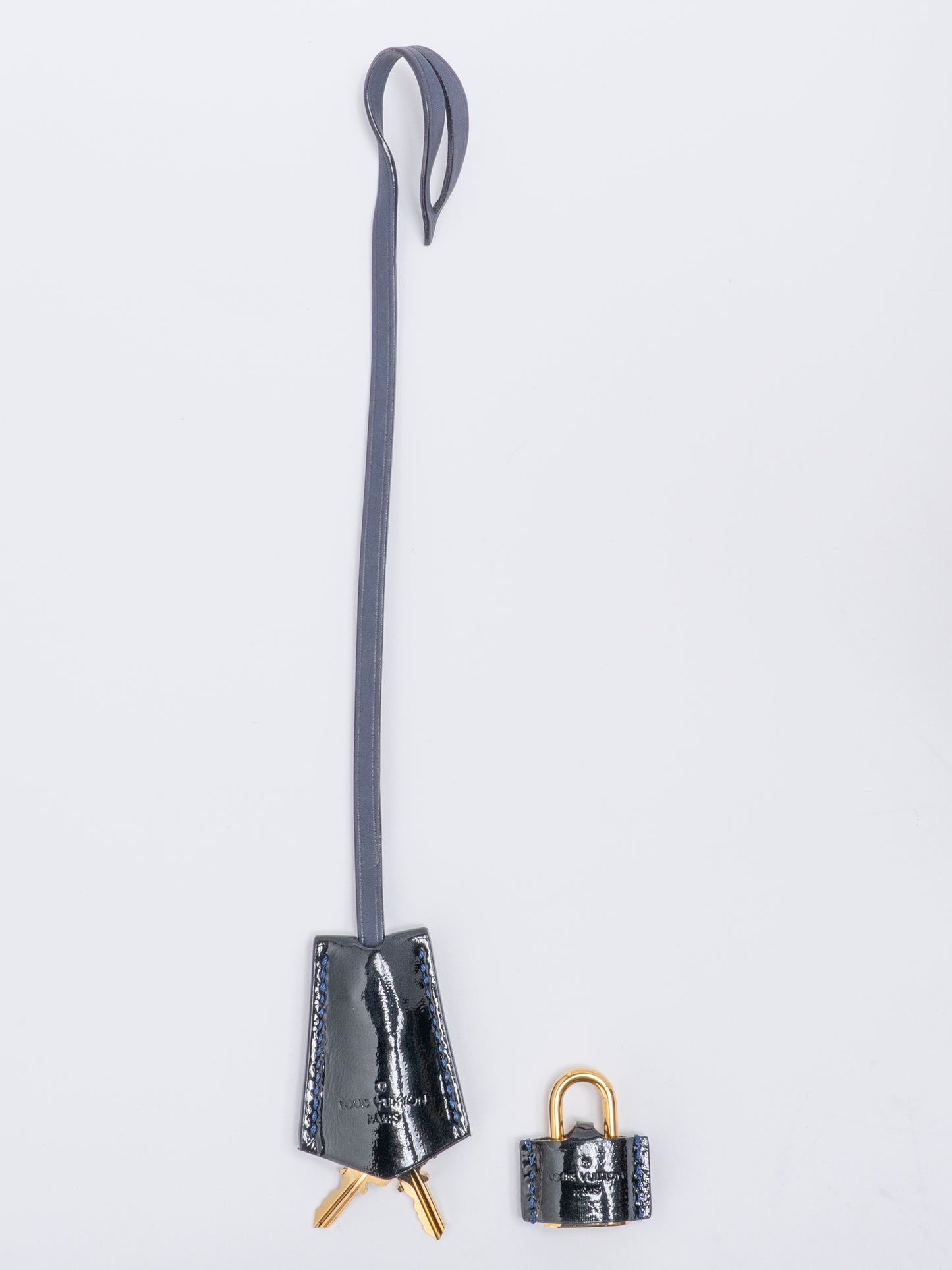 ルイ・ヴィトン M93842 ロックイットヴェルティ ハンドバッグ モノグラムデジュール ネイビー ゴールド金具