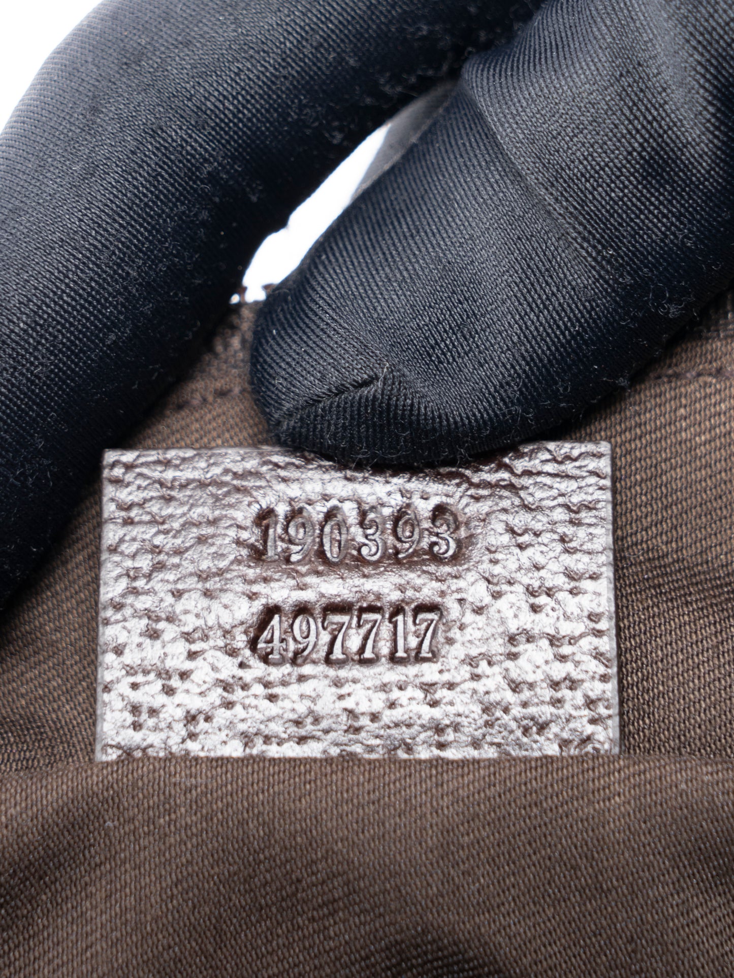 グッチ GGキャンバス ハンドポーチ キャンバス ベージュ ゴールド金具