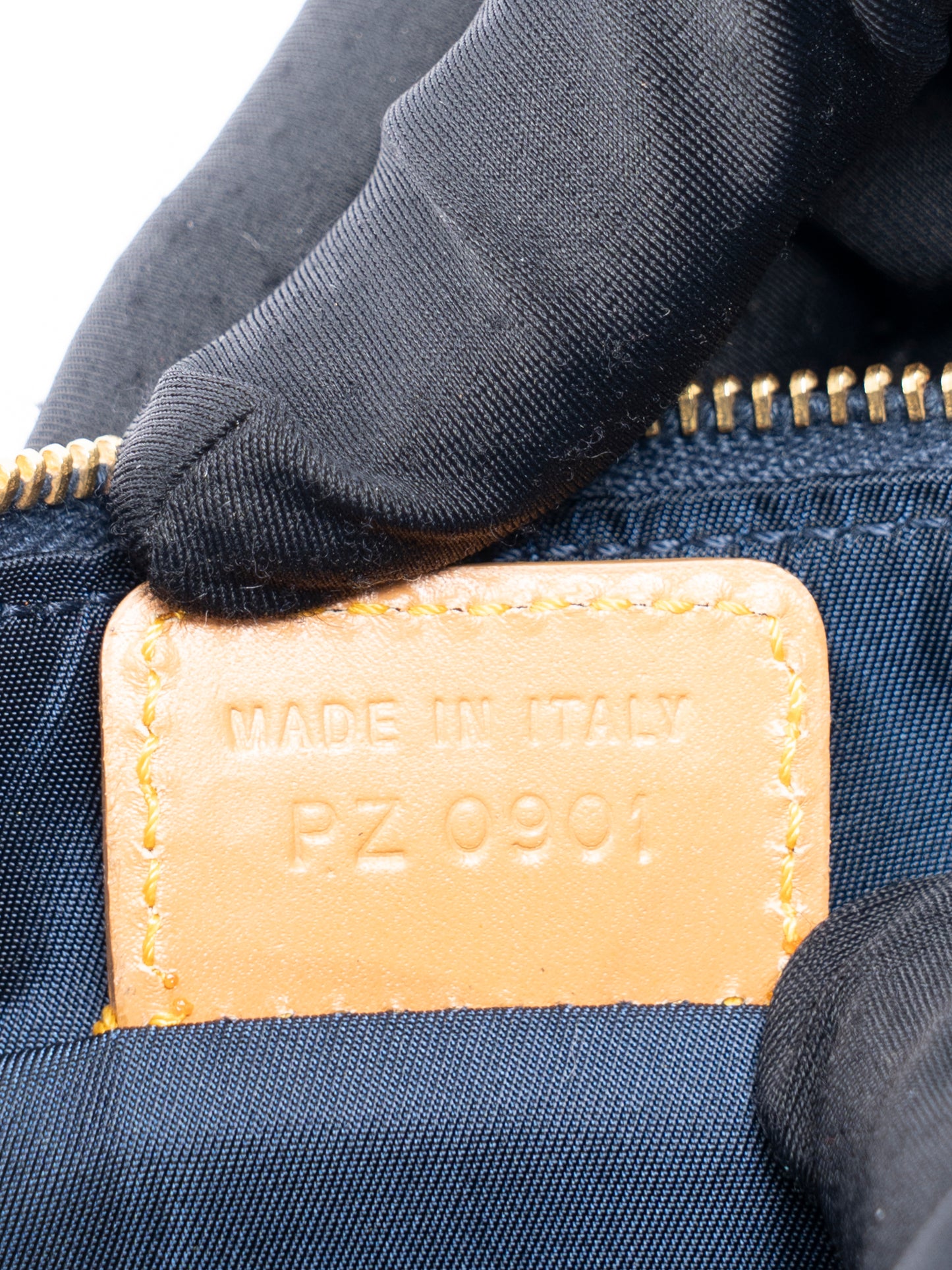 ディオール トロッター サドルバッグ ショルダーバッグ デニム ネイビー ゴールド金具