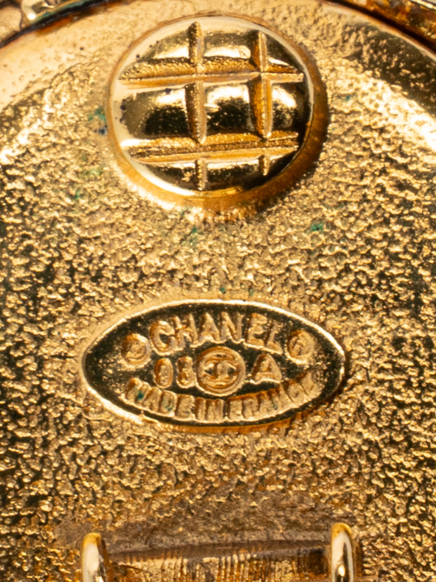 シャネル 溶岩 ココマーク イヤリング 金メッキ ゴールド