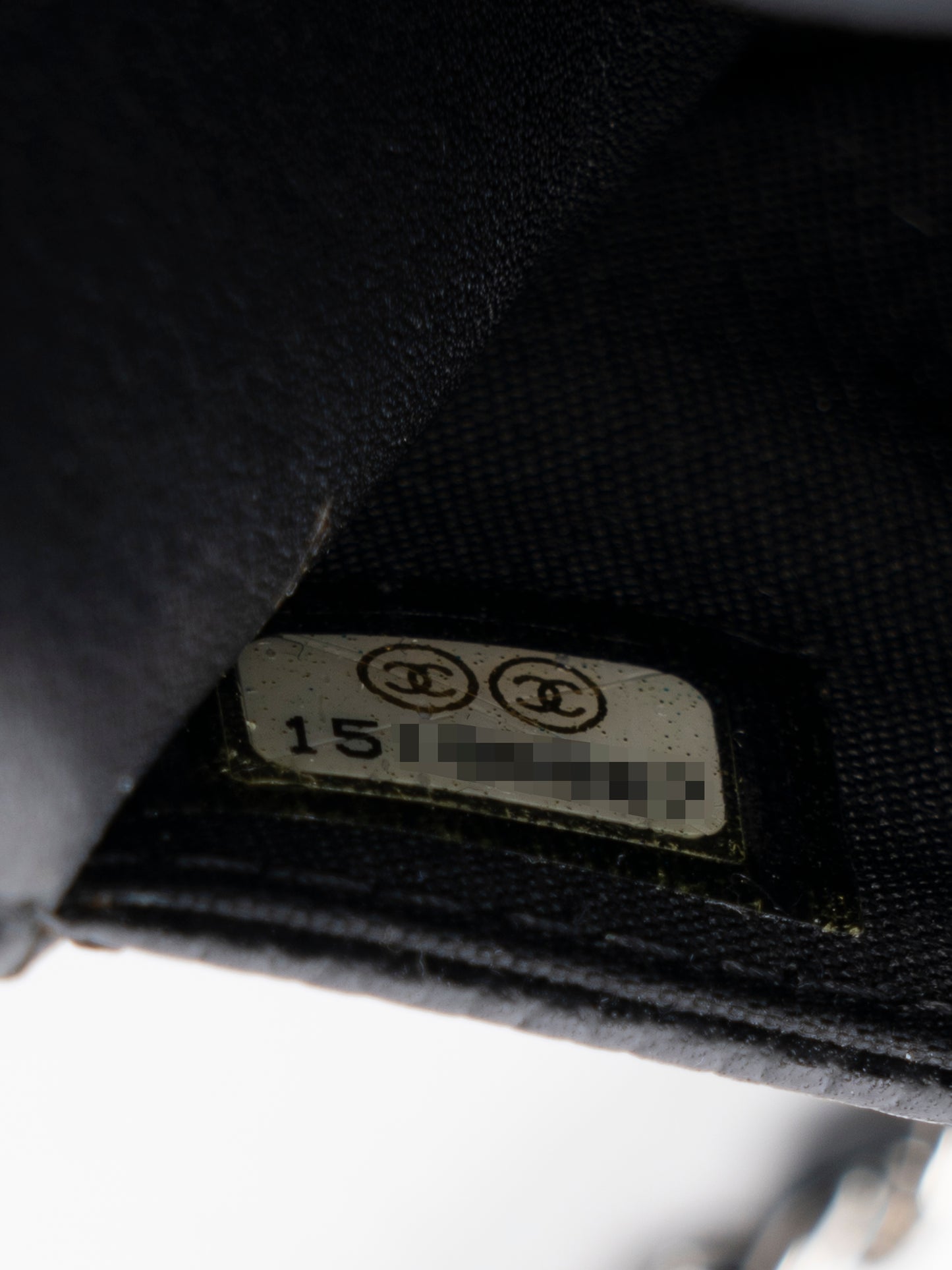 シャネル ココマーク チェーンウォレット キャビアスキン ブラック シルバー金具