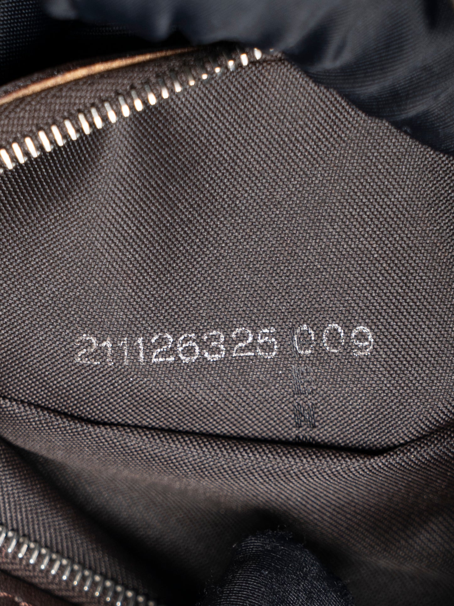 フェンディ ズッカ マンマバケット ショルダーバッグ キャンバス ブラウン シルバー金具