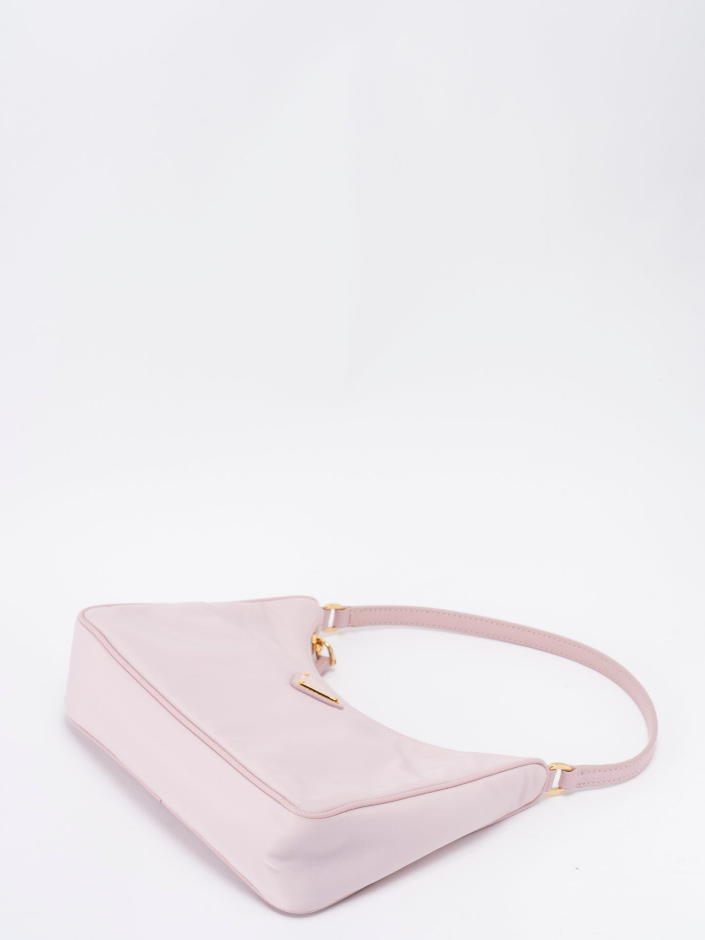プラダ 2005 Re-Nylon ナイロン ショルダーバッグ ピンク ゴールド金具