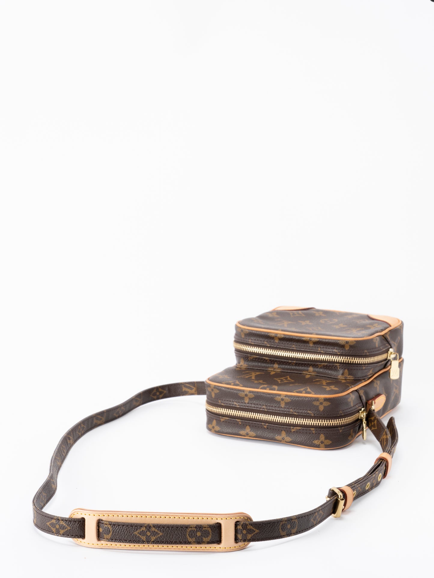 ルイ・ヴィトン M45236 アマゾン ショルダーバッグ モノグラムキャンバス ブラウン ゴールド金具