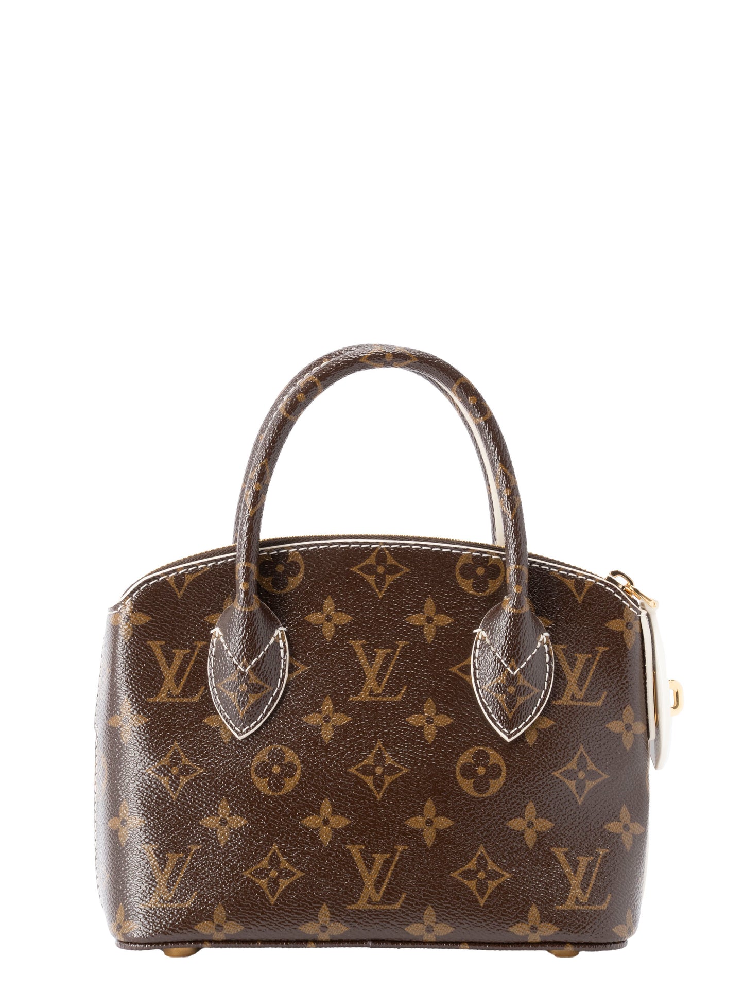ルイ・ヴィトン M40599 シャイニー ロックイットBB ハンドバッグ モノグラムキャンバス ブラウン ゴールド金具