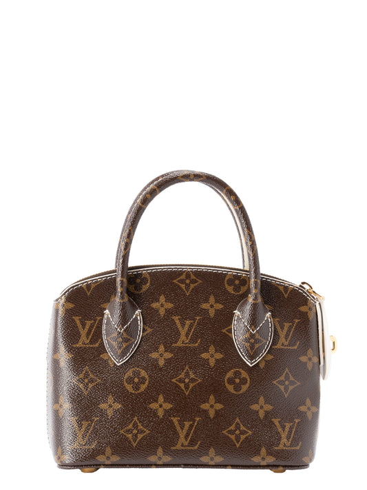 ルイ・ヴィトン M40599 シャイニー ロックイットBB ハンドバッグ モノグラムキャンバス ブラウン ゴールド金具