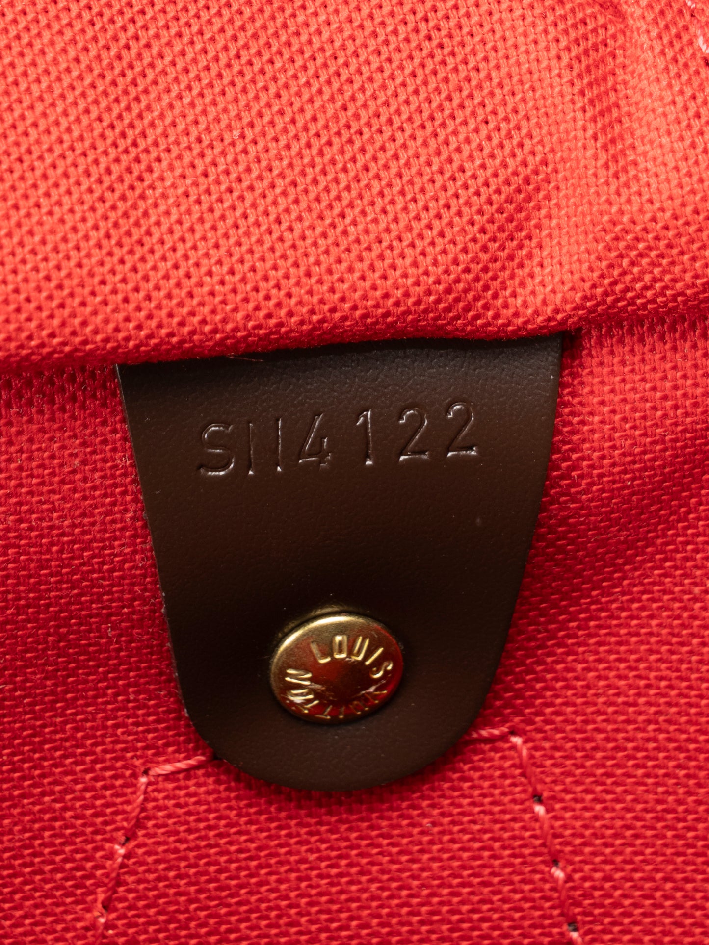 ルイ・ヴィトン N41183 スピーディ30 バンドバッグ ダミエキャンバス ブラウン ゴールド金具