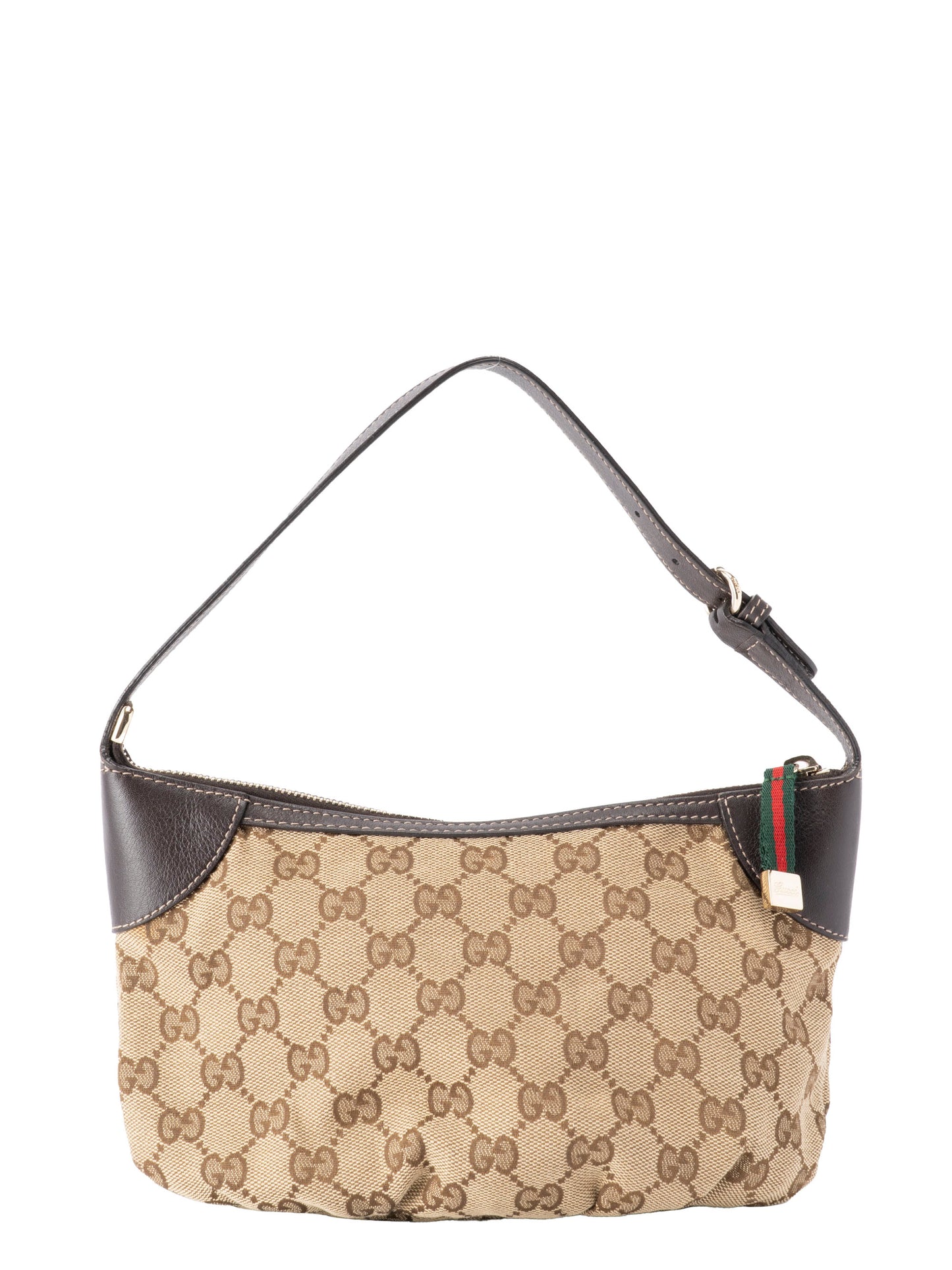 グッチ GGキャンバス ハンドバッグ キャンバス ベージュ ゴールド金具