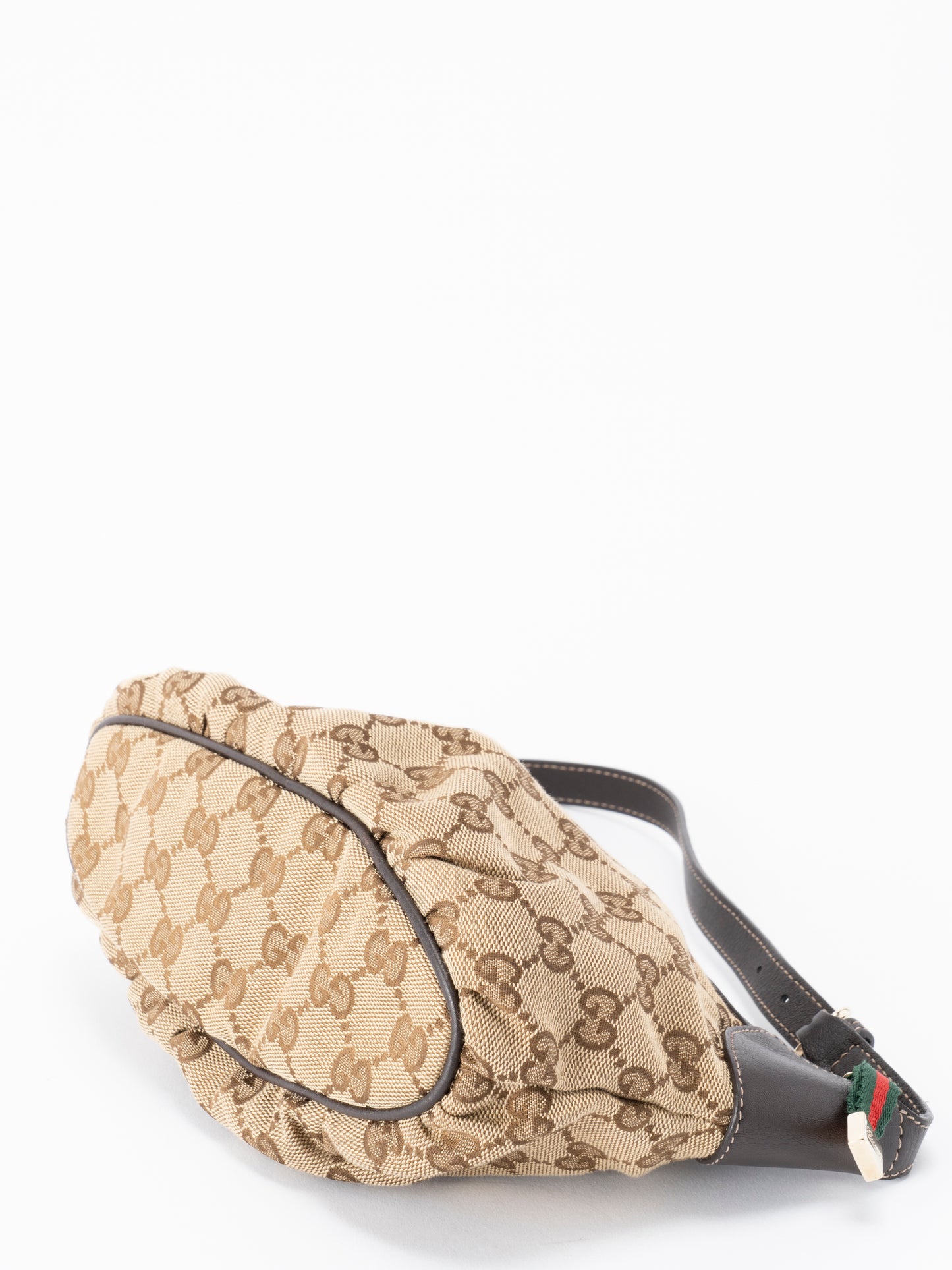 グッチ GGキャンバス ハンドバッグ キャンバス ベージュ ゴールド金具