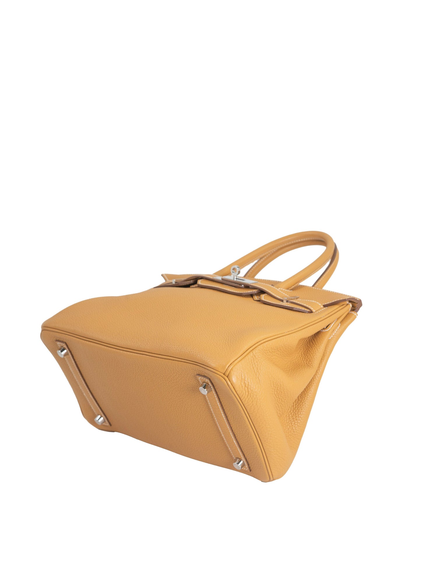 Hermes Birkin 30 Handbag H: 2004 Palladium hardware Togo Natural