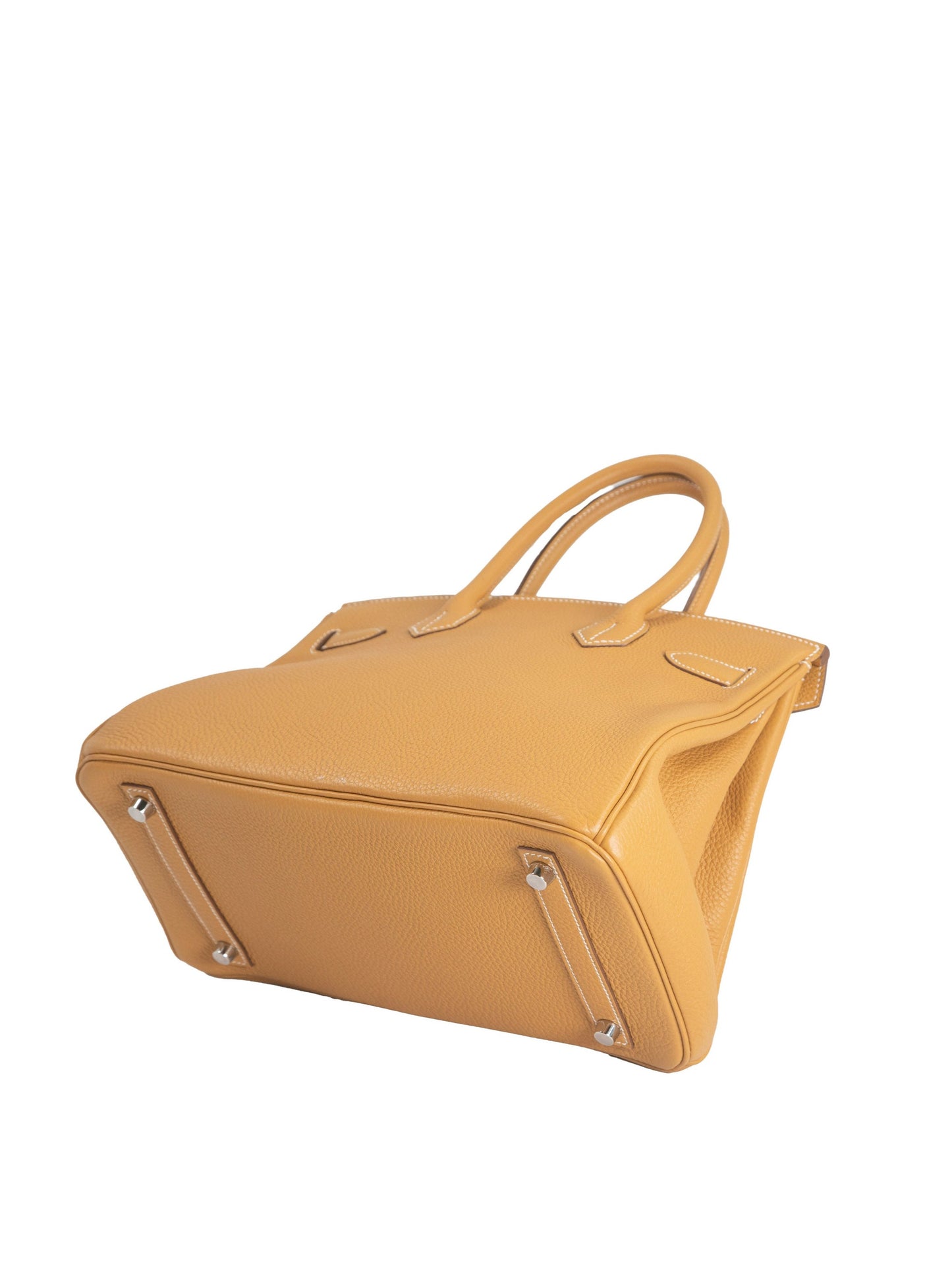 Hermes Birkin 30 Handbag H: 2004 Palladium hardware Togo Natural