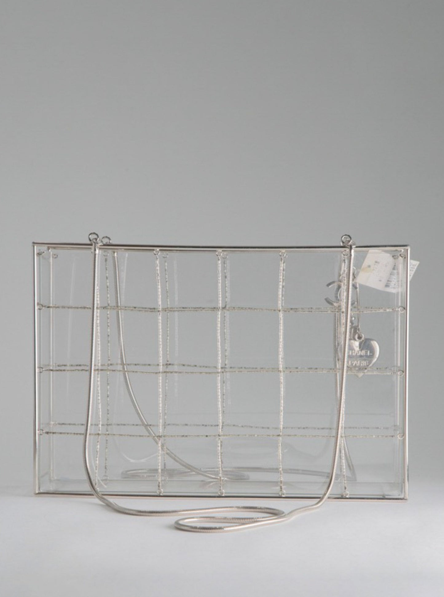 Chanel Snake Chain Clear Box Bag