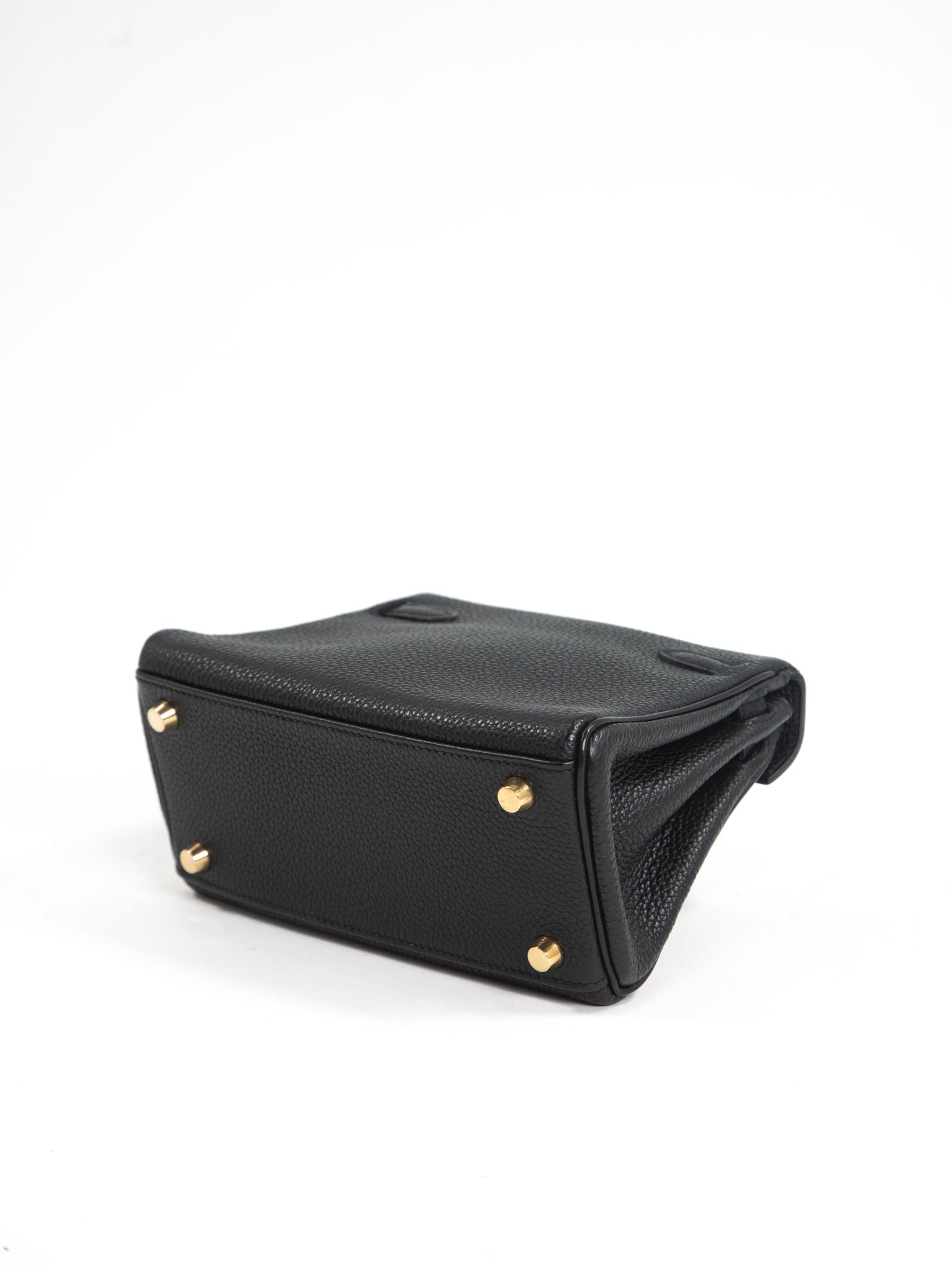 Hermes Rare Mini Kelly 2WAY Shoulder Bag H: 2004 Gold Hardware Togo Leather Black