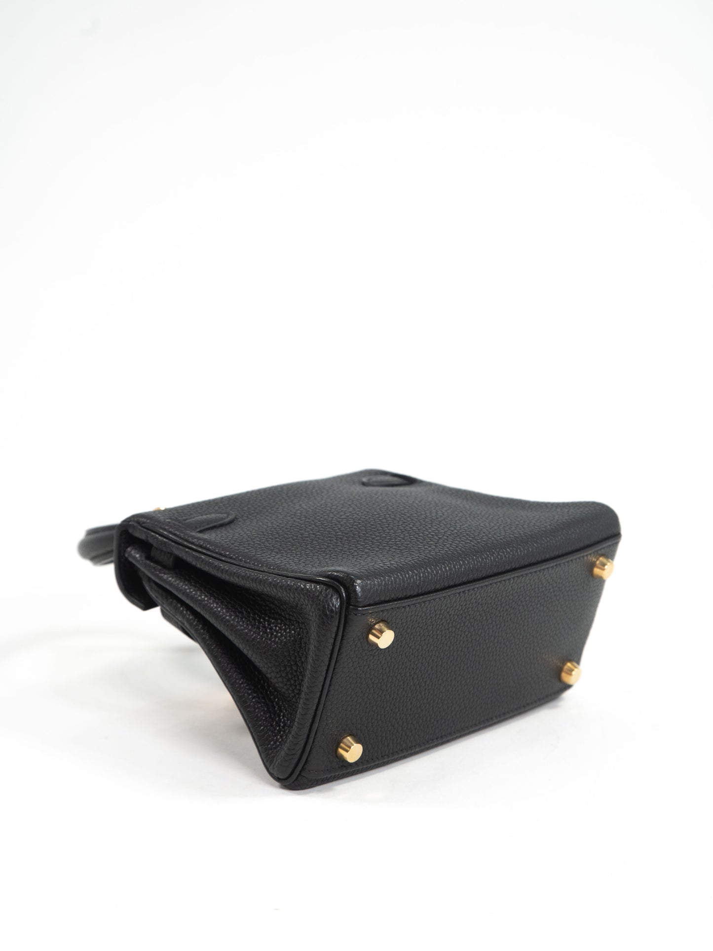 Hermes Rare Mini Kelly 2WAY Shoulder Bag H: 2004 Gold Hardware Togo Leather Black