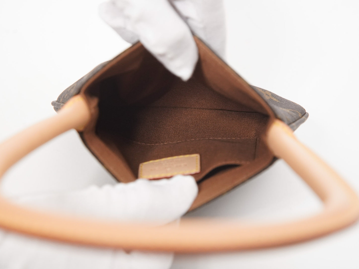 ルイ・ヴィトン M40262 ギャルソン コラボパーティバッグ モノグラムキャンバス ブラウン