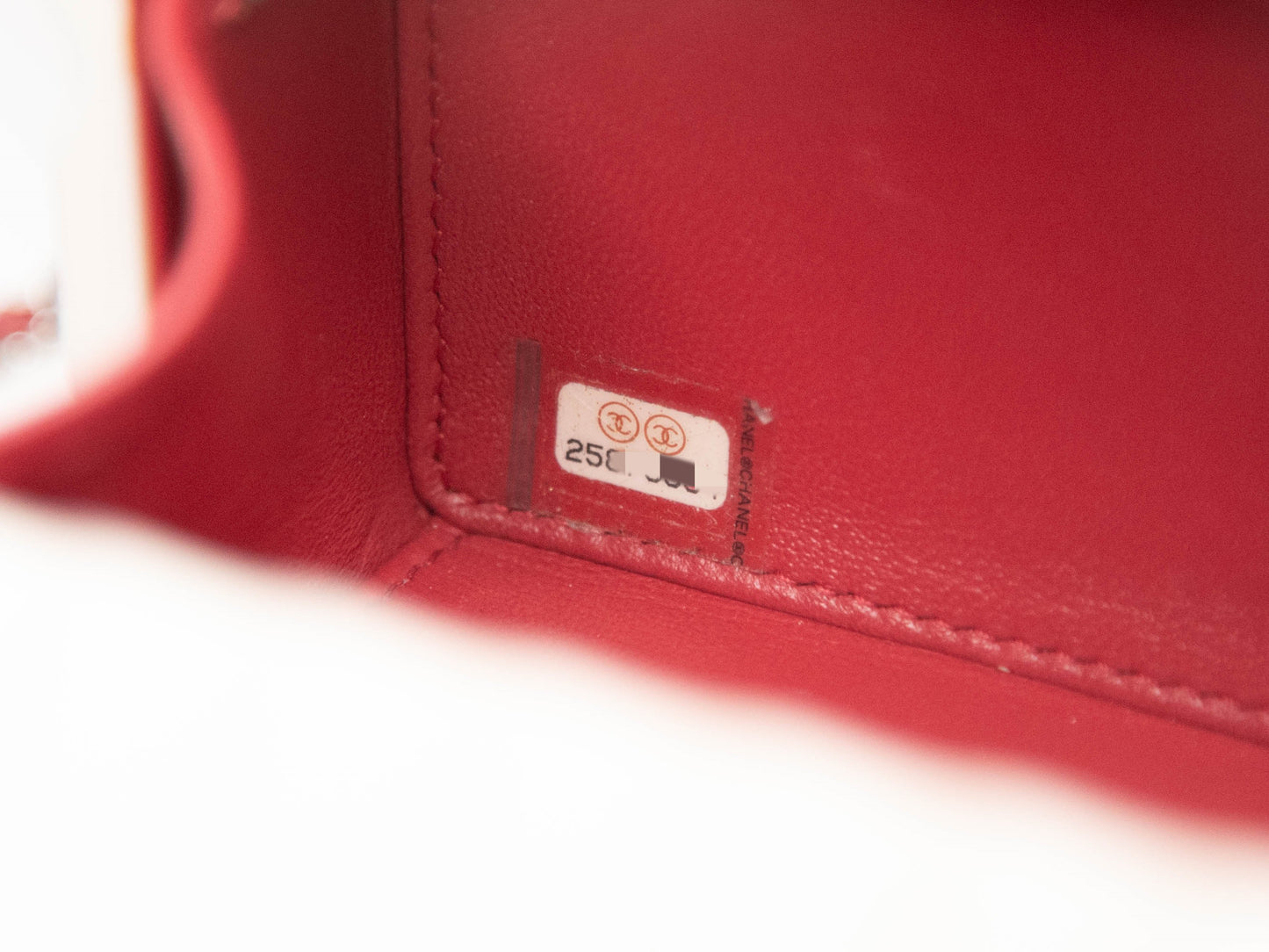 Chanel Rare Limited Container Type Chain Shoulder Bag Acrylic White Lambskin Red