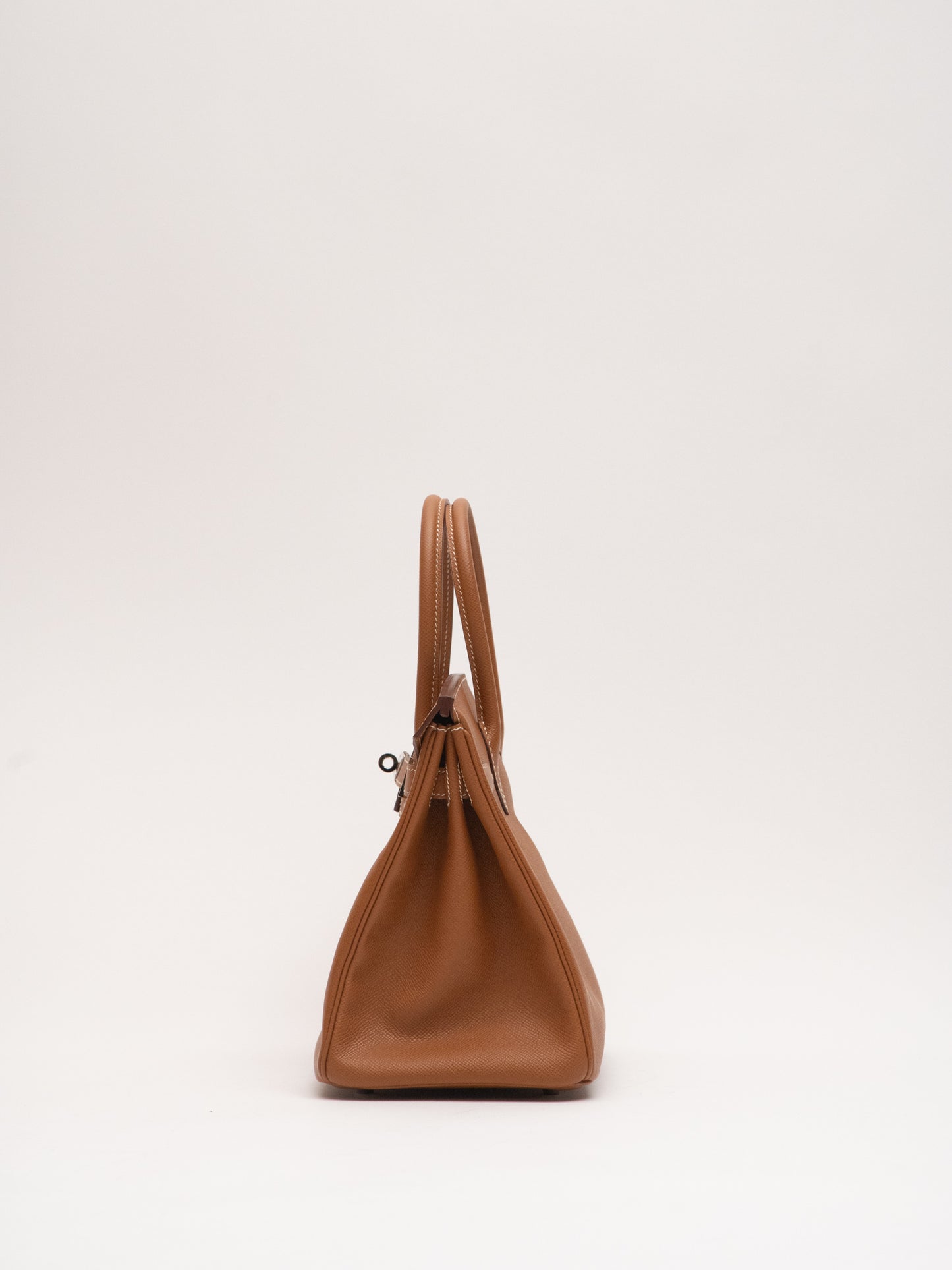 <tc>Hermes Birkin 30 Handbag ▢K:2007 Silver Hardware Epsom leather Gold</tc>