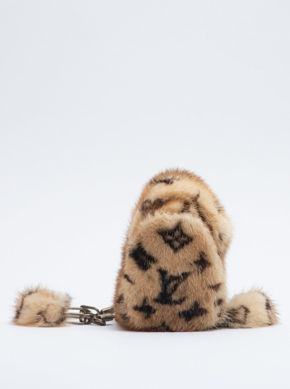 Louis Vuitton Limited M92703 Mini Papillon Handbag Mink Fur Monogram