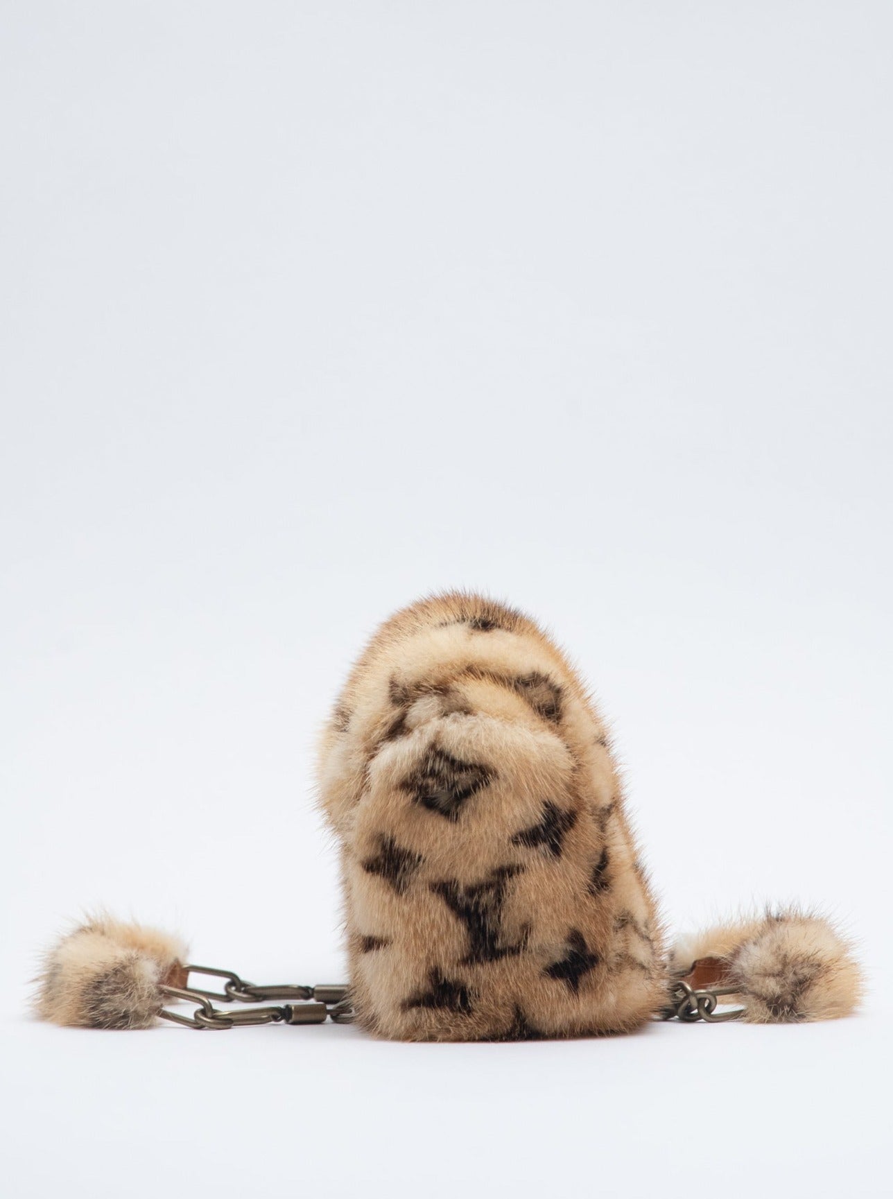 Louis Vuitton Limited M92703 Mini Papillon Handbag Mink Fur Monogram
