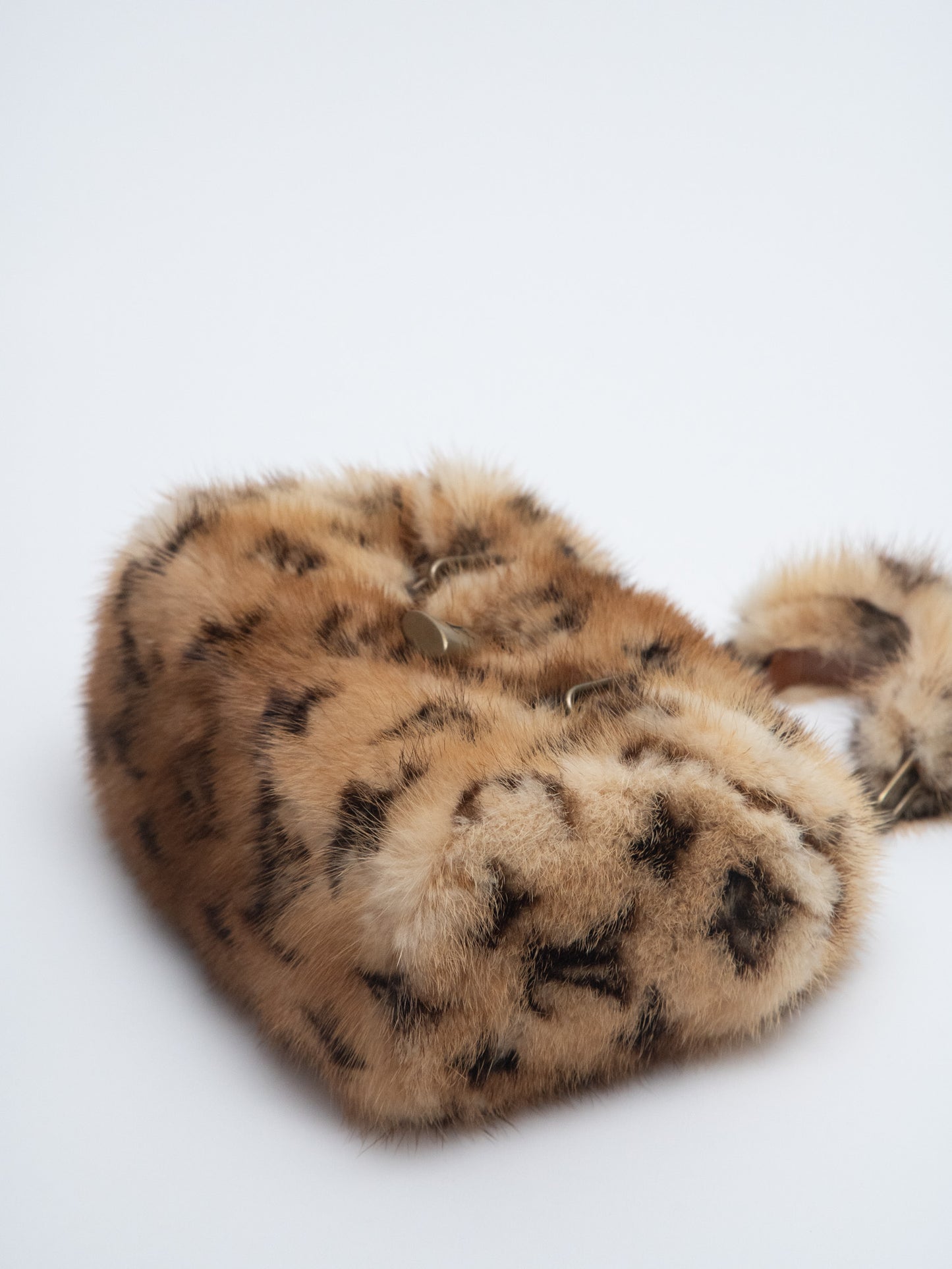Louis Vuitton Limited M92703 Mini Papillon Handbag Mink Fur Monogram