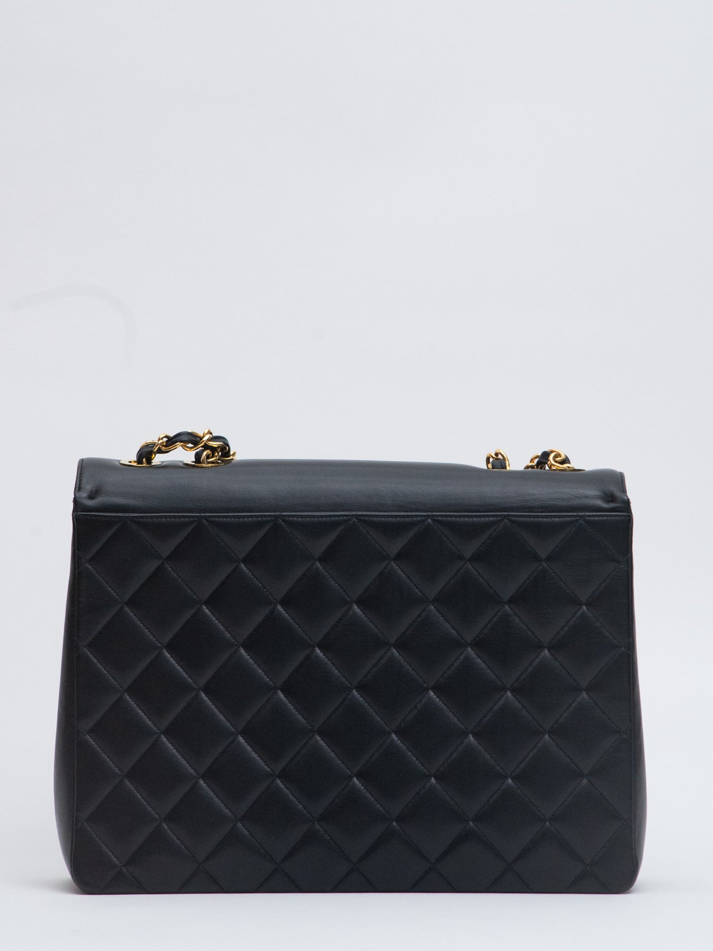 Chanel Decacoco Mark Matelasse 单肩包 小羊皮 黑色 金扣