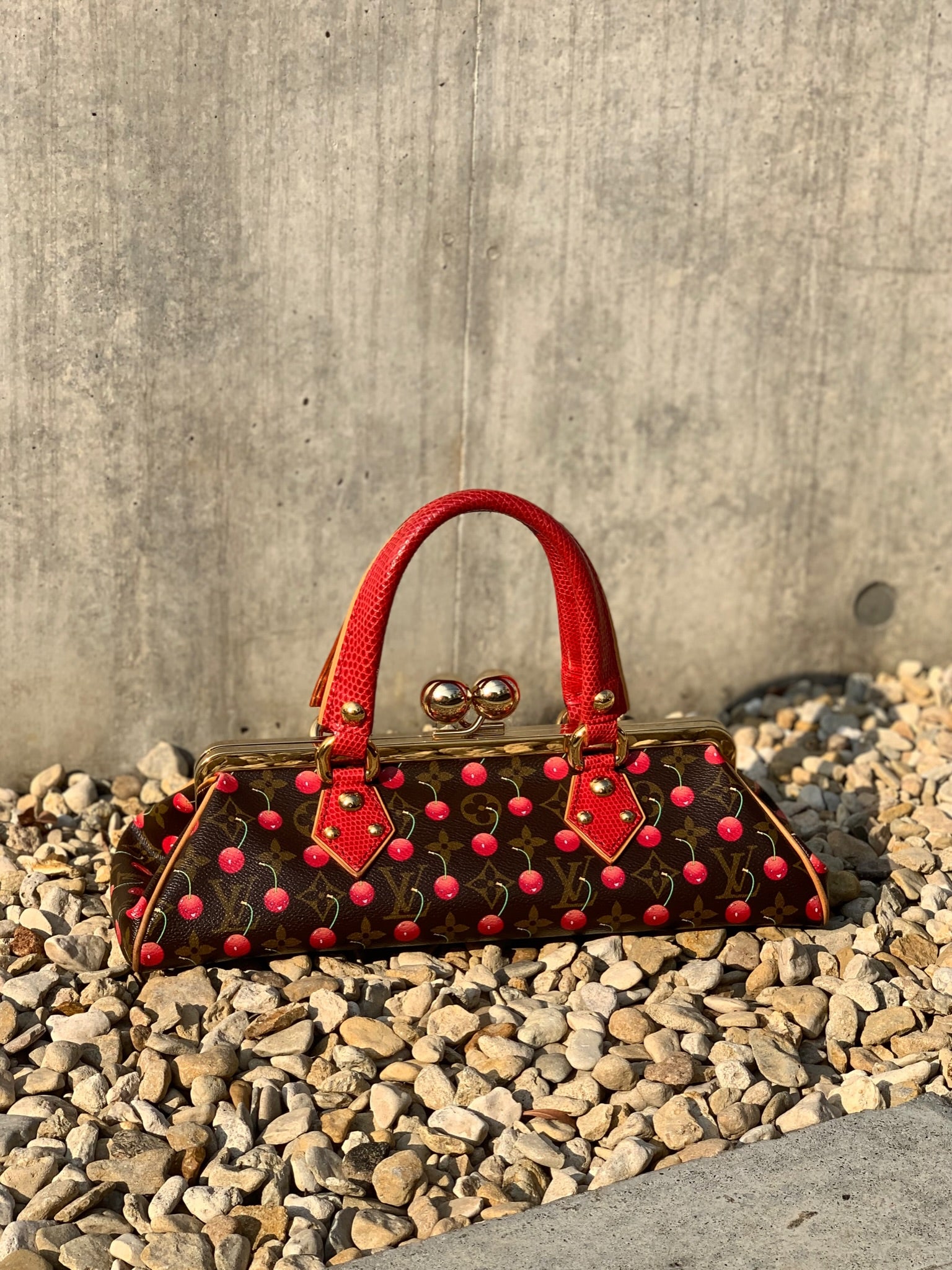 Louis Vuitton x Takashi Murakami Cherry Handbag M95002 Monogram