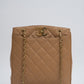Chanel Decacoco Mark Turnlock Tote Bag Shoulder Bag Caviar Skin Beige Gold Hardware