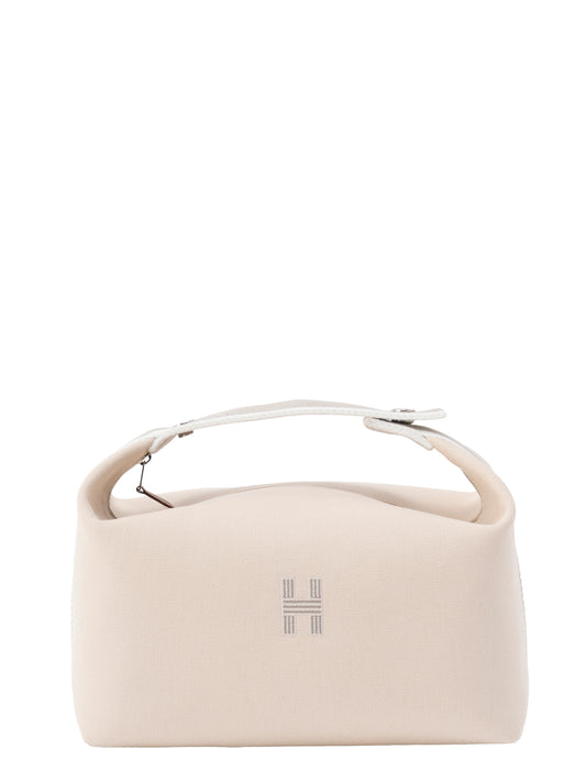 エルメス ブリッドアブラックGM ポーチ バッグ トワルオフェシェ ナチュラル26 シルバー金具