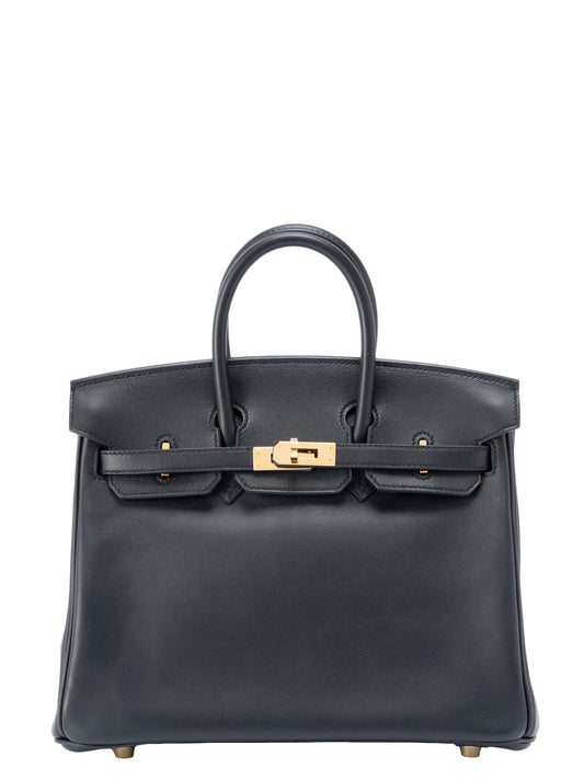 エルメス バーキン25 ハンドバッグ Y刻:2020年 スイフト ブラック ゴールド金具