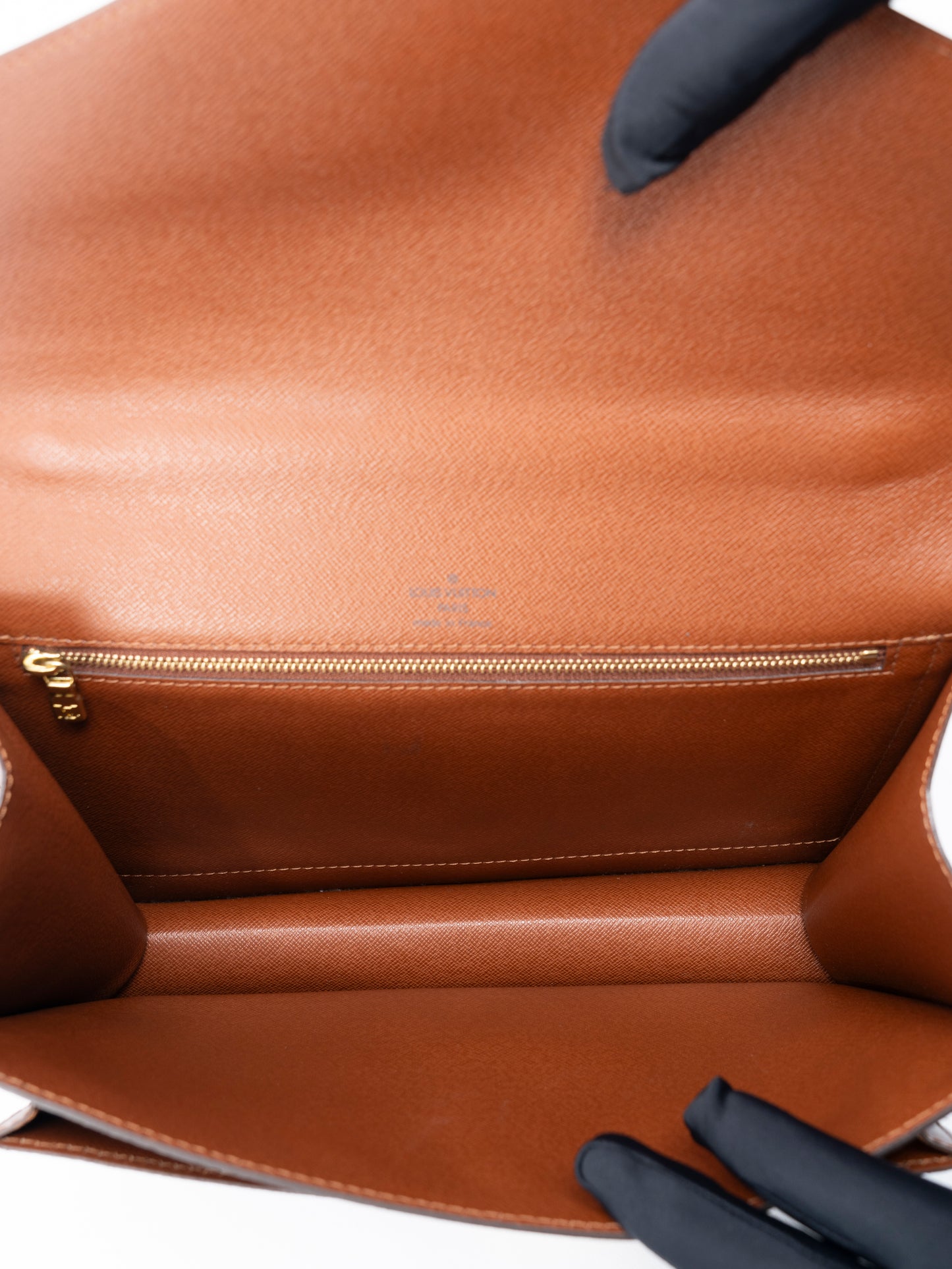 ルイ・ヴィトン M51185 モンソー28 ショルダーバッグ モノグラムキャンバス ブラウン ゴールド金具