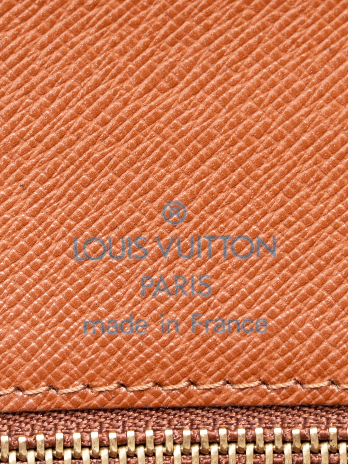 ルイ・ヴィトン M51185 モンソー28 ショルダーバッグ モノグラムキャンバス ブラウン ゴールド金具