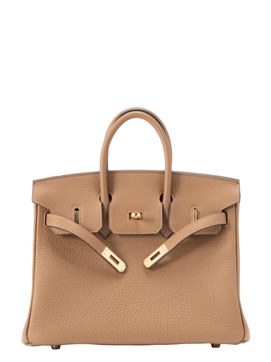 エルメス バーキン25 ハンドバッグ W刻:2024年 トゴ アルザン ゴールド金具 新品