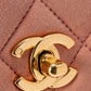 シャネル マトラッセ チェーンショルダーバッグ スエード ピンク ゴールド金具