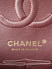 シャネル Wフラップ マトラッセ23  チェーンショルダーバッグ ラムスキン ブラック ゴールド金具