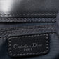 ディオール トロッター ストリートシック ショルダーバッグ レザー×キャンバス ブラック シルバー金具