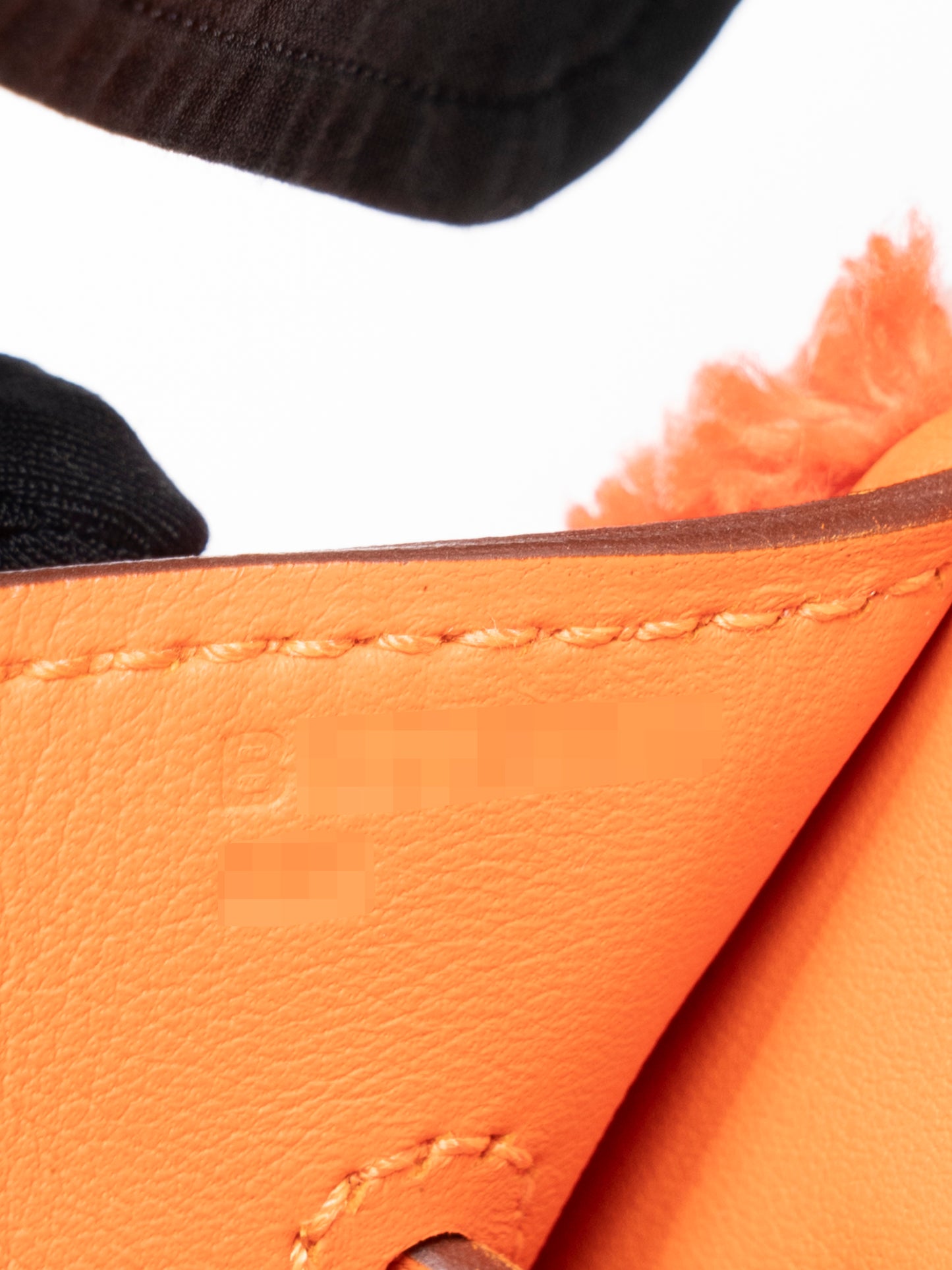 エルメス バーキン35 フレイ ハンドバッグ B刻:2023年 ツイルアッシュ×スイフト オレンジミニアム0X シルバー金具