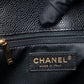 シャネル GST トートバッグ キャビアスキン ブラック ゴールド金具
