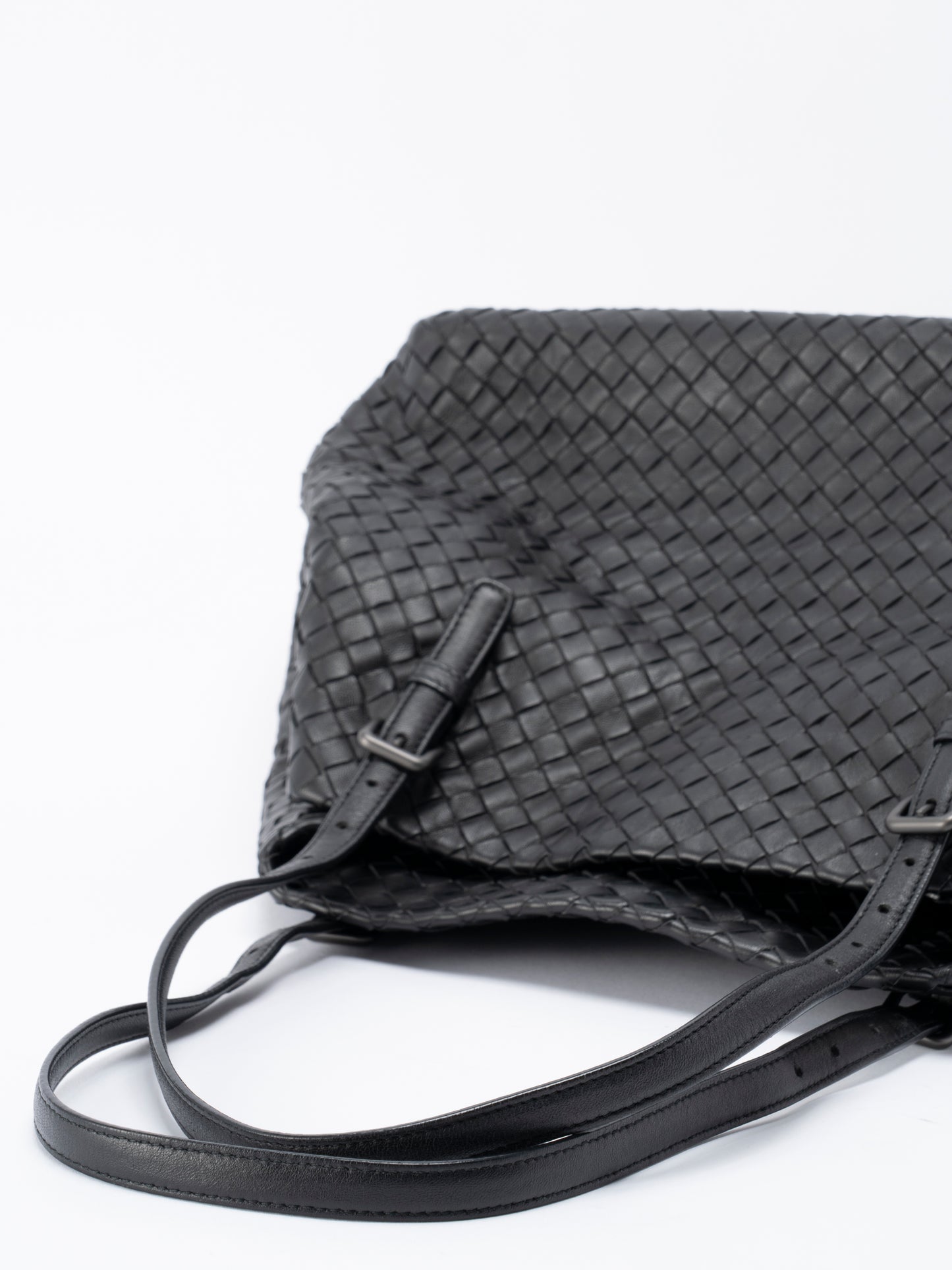 ボッテガヴェネタ イントレチャート トートバッグ レザー ブラック