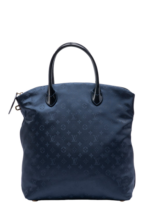 ルイ・ヴィトン M93842 ロックイットヴェルティ ハンドバッグ モノグラムデジュール ネイビー ゴールド金具