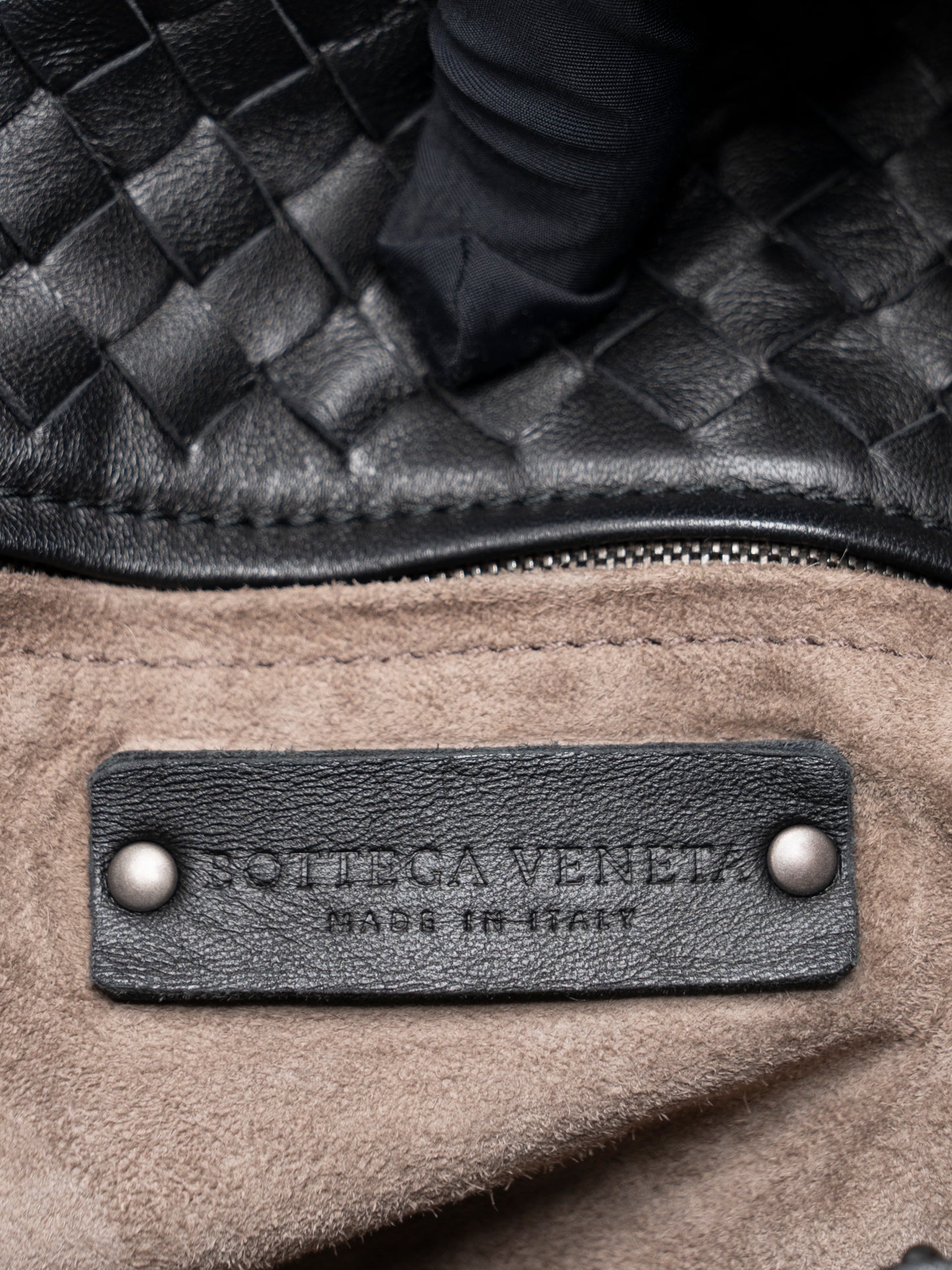 ボッテガヴェネタ イントレチャート トートバッグ レザー ブラック