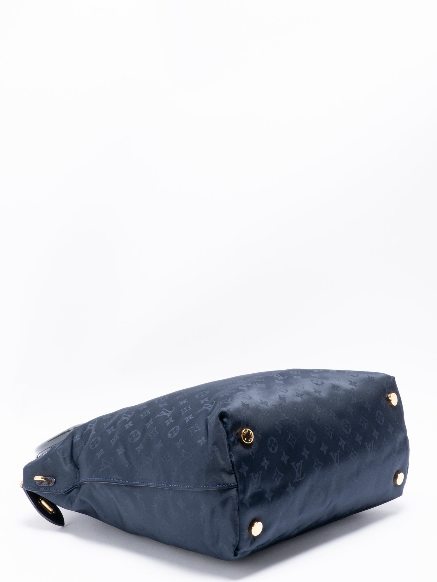 ルイ・ヴィトン M93842 ロックイットヴェルティ ハンドバッグ モノグラムデジュール ネイビー ゴールド金具