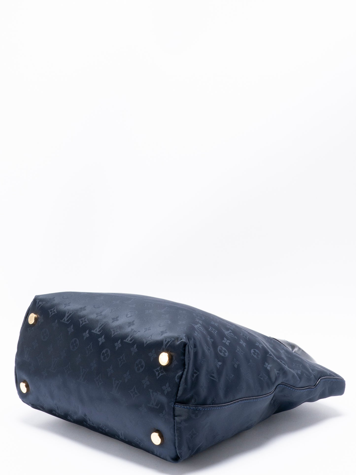 ルイ・ヴィトン M93842 ロックイットヴェルティ ハンドバッグ モノグラムデジュール ネイビー ゴールド金具