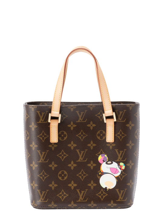 ルイ・ヴィトン M51173 パンダ ヴァヴァンPM ハンドバッグ モノグラムキャンバス ブラウン ゴールド金具