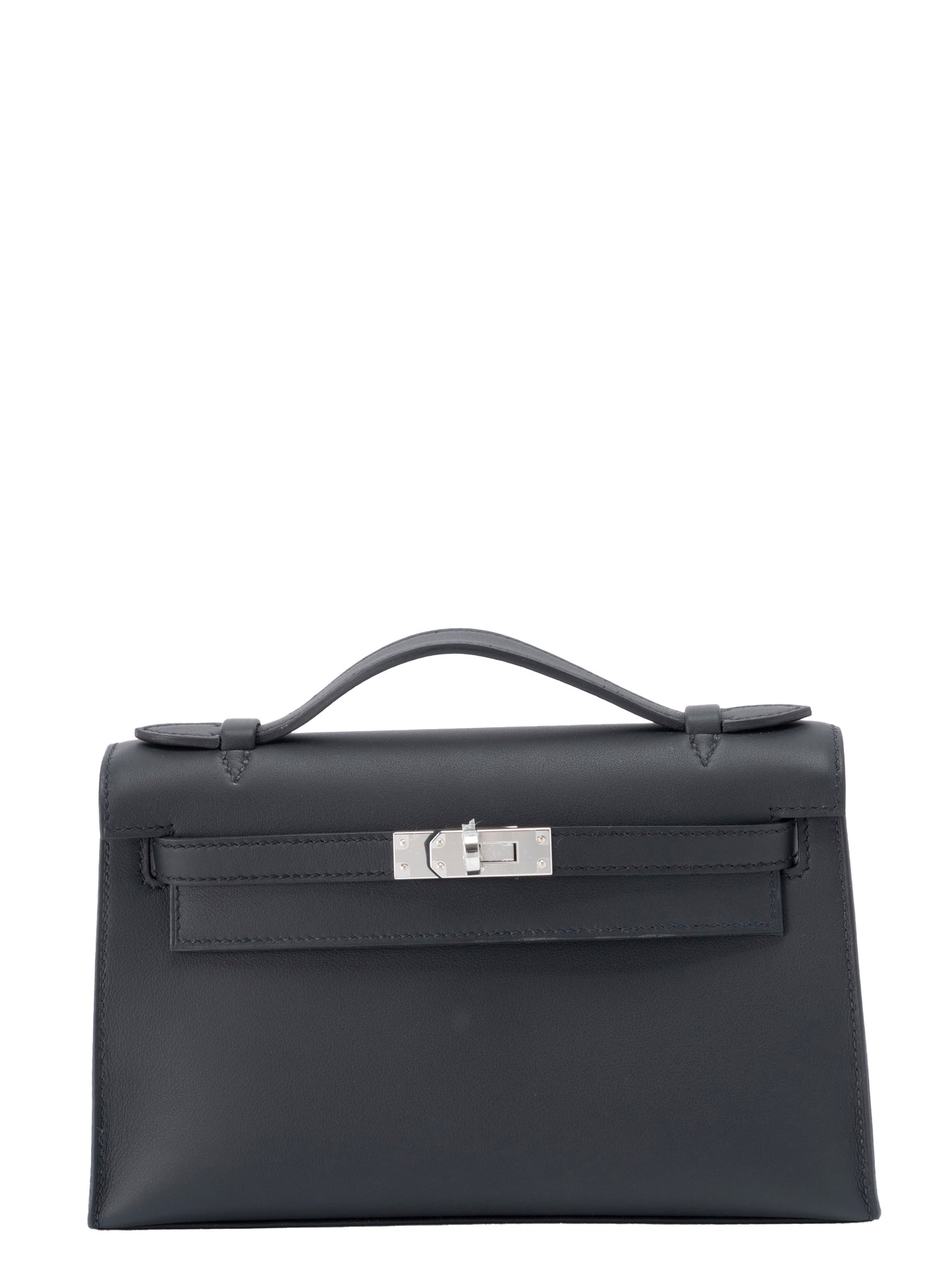 エルメス ポシェットケリー ハンドバッグ K刻:2025年 スイフト ブラック89 シルバー金具 新品