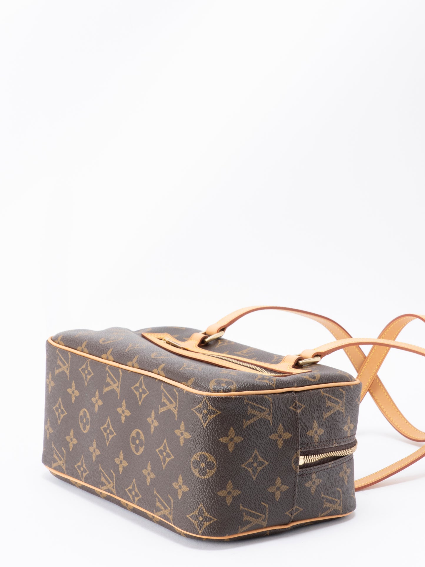 ルイ・ヴィトン M51182 シテMM ショルダーバッグ モノグラムキャンバス ブラウン ゴールド金具