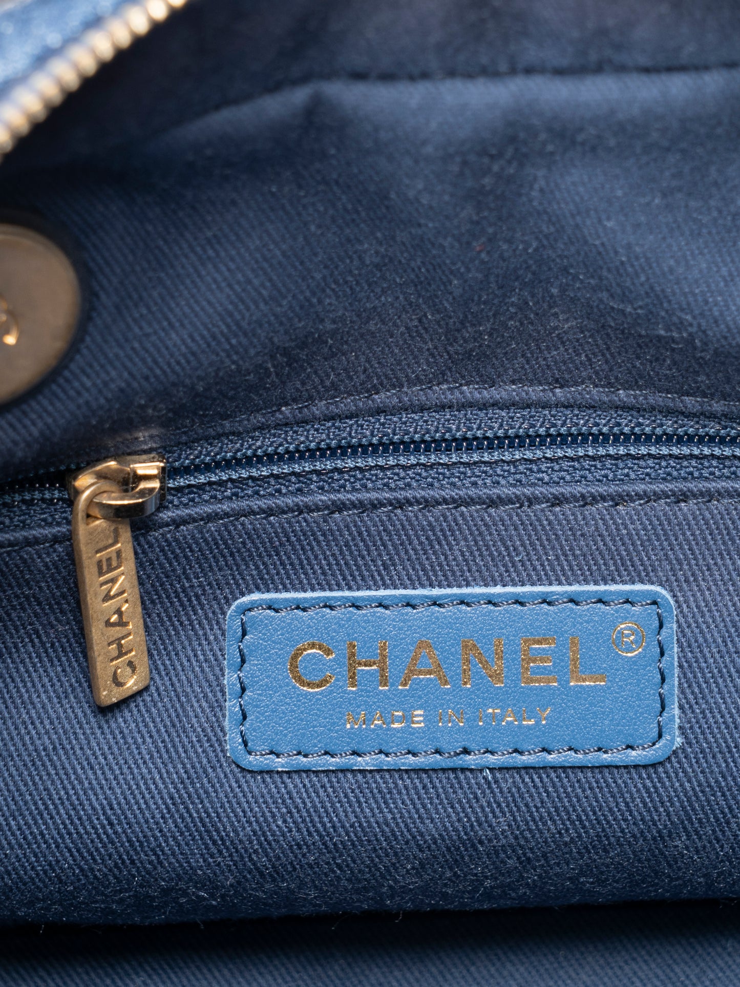 シャネル ココマーク ワイルドステッチ 2wayハンドバッグ デニム ブルー ゴールド金具