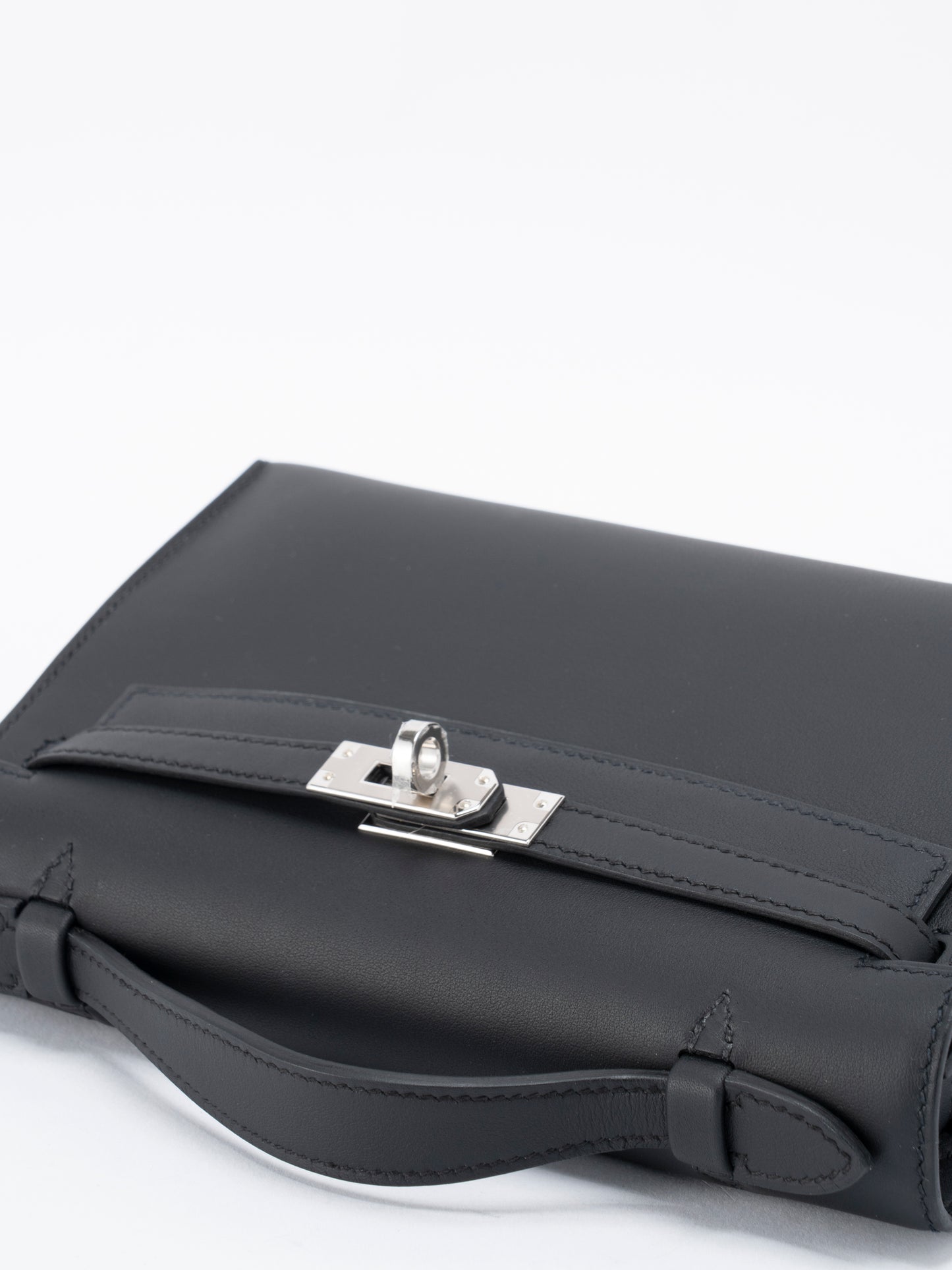 エルメス ポシェットケリー ハンドバッグ K刻:2025年 スイフト ブラック89 シルバー金具 新品