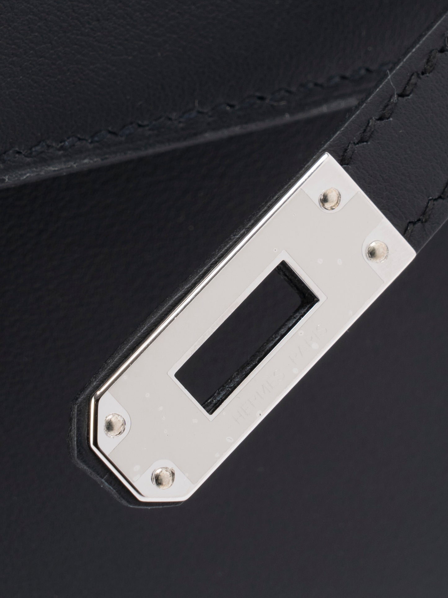 エルメス ポシェットケリー ハンドバッグ K刻:2025年 スイフト ブラック89 シルバー金具 新品