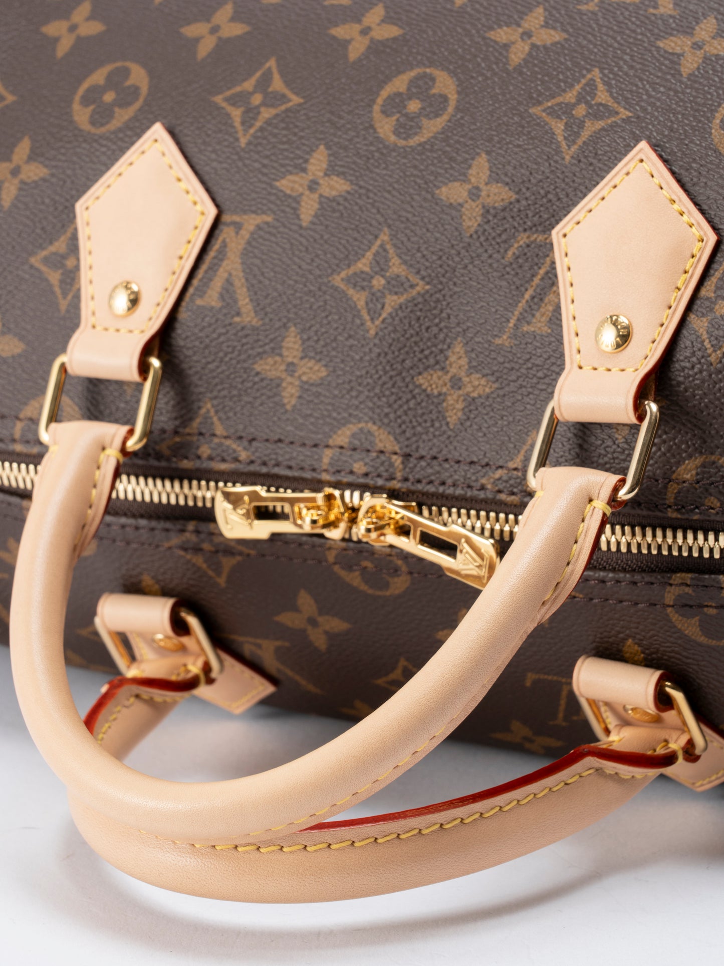 ルイ・ヴィトン M41524 スピーディバンドリエール35 ハンドバッグ モノグラムキャンバス ブラウン ゴールド金具 未使用