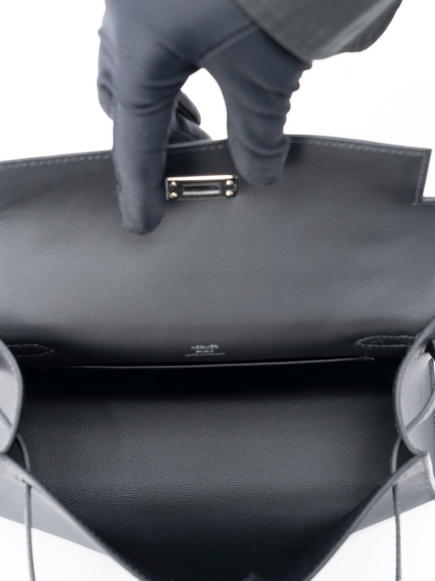 エルメス ポシェットケリー ハンドバッグ K刻:2025年 スイフト ブラック89 シルバー金具 新品